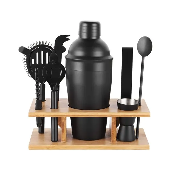 Black Cocktail Shaker Kit