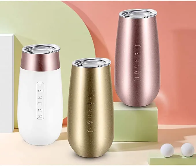 Hrnek na šampaňské z nerezové oceli