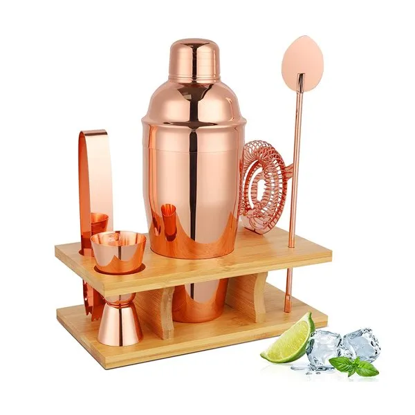 Koktejlový šejkr Set Rose Gold