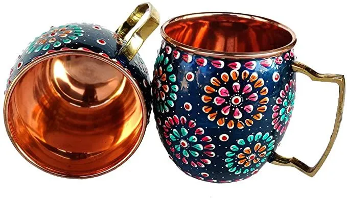 Malovaný ručně vyráběný hrnek Moskev