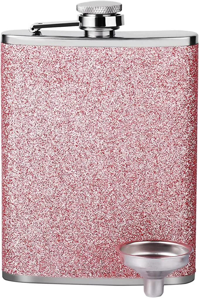 Růžová baňka z nerezové oceli