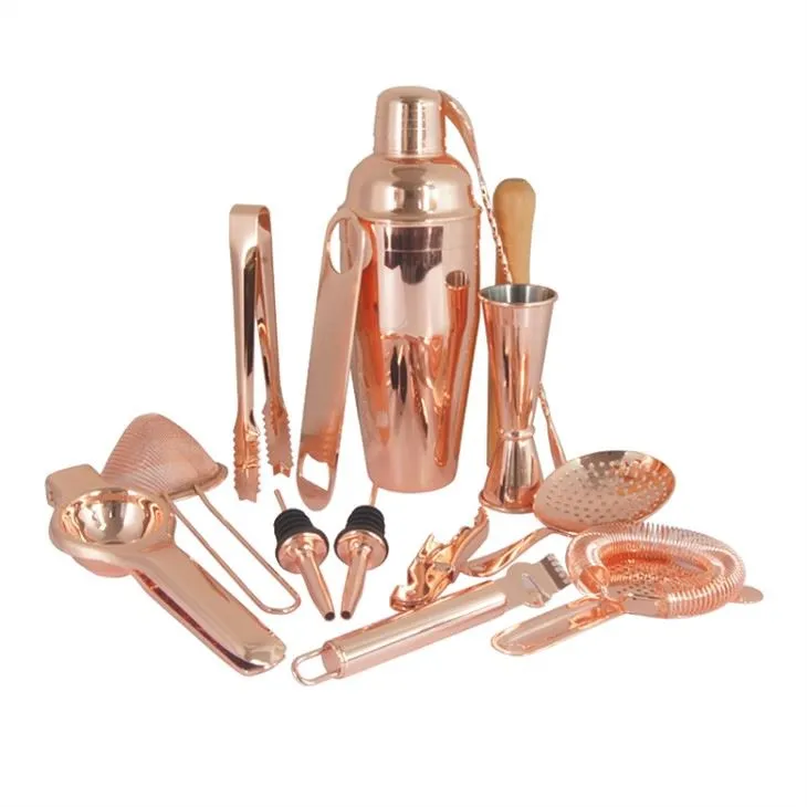 Profesionální Copper Bar Cocktail Shaker Set