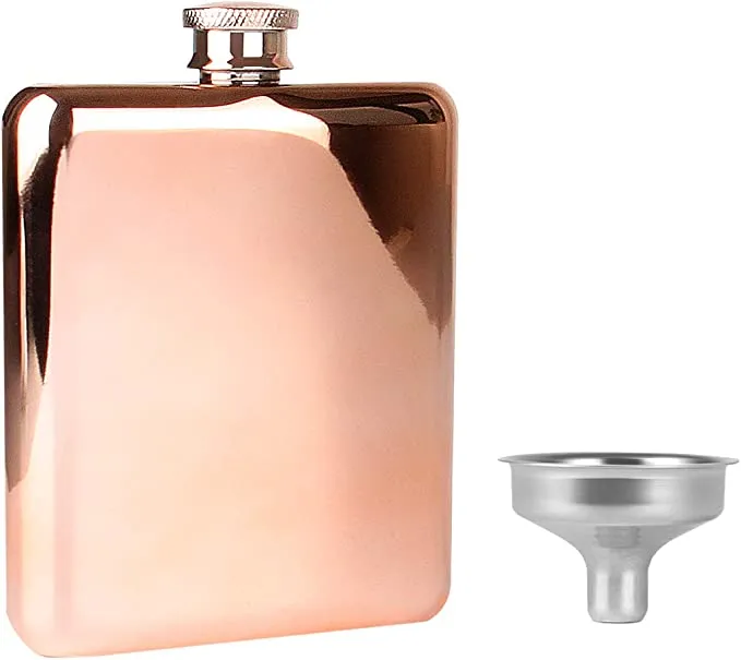 Růžová zlatá nerezová ocel kyčelní baňka