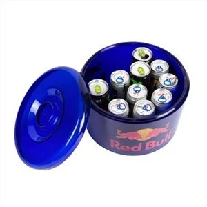 Plastový kbelík na ledové kbelík s velkým kapacitou Red Bull