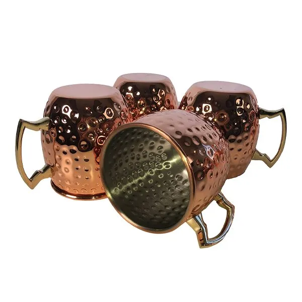 Hrnky pevných měděných memů