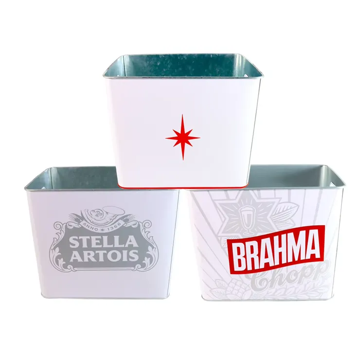 Galvanizovaný kovový ledový kbelík chladič