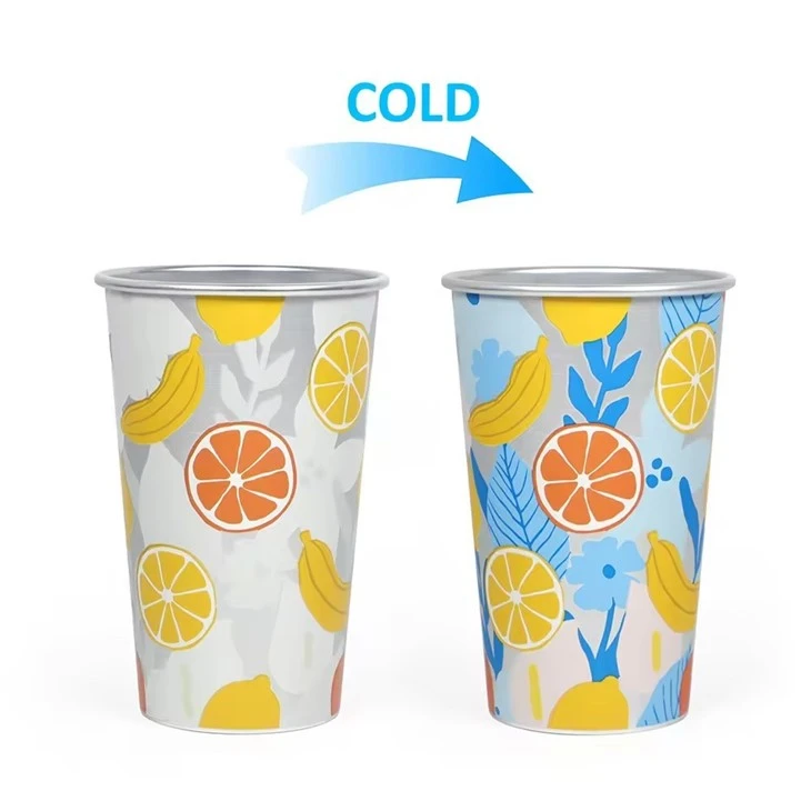 Personalized Color Changing Aluminum Cup Personalized Color Changing Aluminum Cup